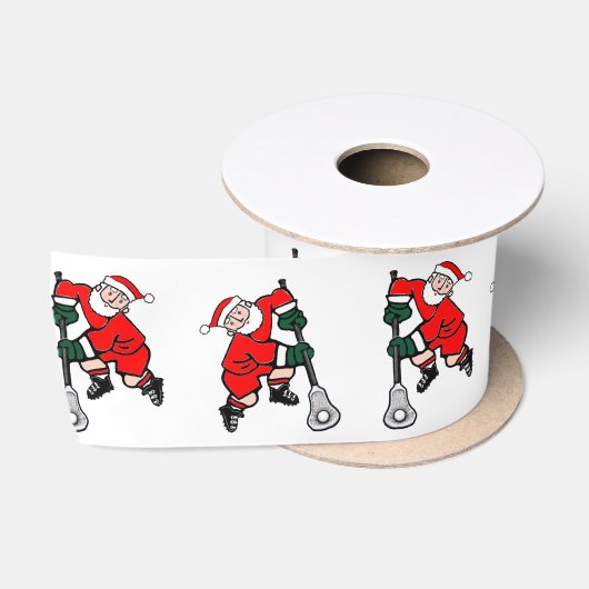 ラクロスクリスマス ホリデー サテンリボン (リール)