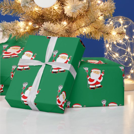 ラクロスクリスマス ラッピングペーパー (クリスマス)