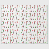 ラクロスクリスマス ラッピングペーパー (フラット)