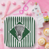 ラクロスグリーンチームパーティー紙プレート ペーパープレート (パーティー)