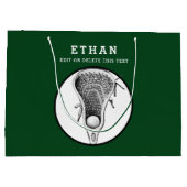 ラクロスグリーンラージ抱き枕 ラージペーパーバッグ (裏面)