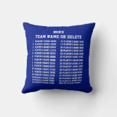 ラクロスコーチの贈パーソナライズされたり物，選手，コーチ クッション (裏面)