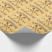 ラクロスコーチクリスマスギフトラッピング紙 ラッピングペーパー (角)