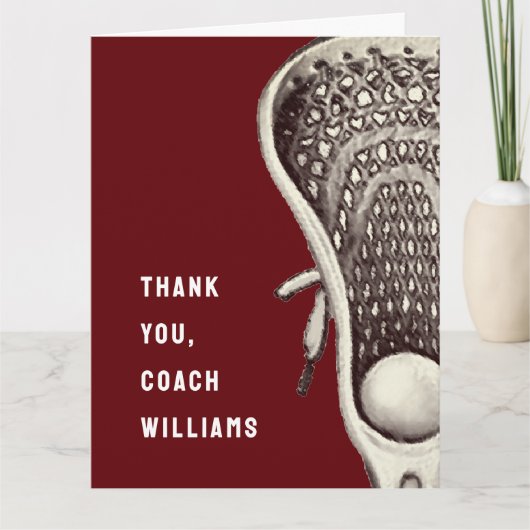 ラクロスコーチサンキューカード サンキューカード (正面)