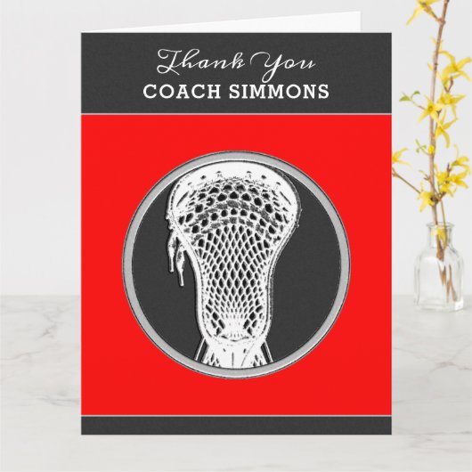 ラクロスコーチ カード (黄色い花)