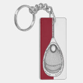 ラクロスゴアリーキープサケ キーホルダー (正面左)