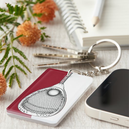 ラクロスゴアリーキープサケ キーホルダー (正面右)