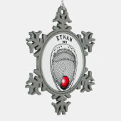 ラクロスゴアリークリスマスコレクション スノーフレークピューターオーナメント (左)