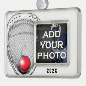 ラクロスゴアリーコレクタブル シルバープレートフレームオーナメント (左)