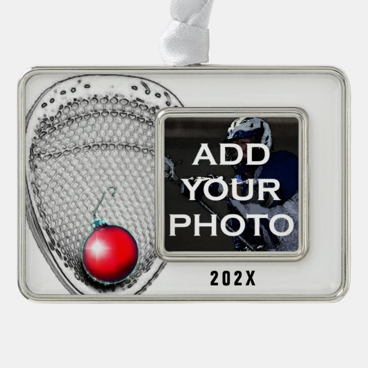 ラクロスゴアリーコレクタブル シルバープレートフレームオーナメント (正面)