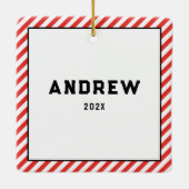 ラクロスゴアリーホリデーギフトセラミックオーナメント セラミックオーナメント (裏面)