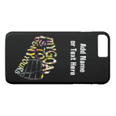 ラクロスゴアリーマスクタイポグラフィ電話カバー Case-Mate iPhoneケース (裏面(横))