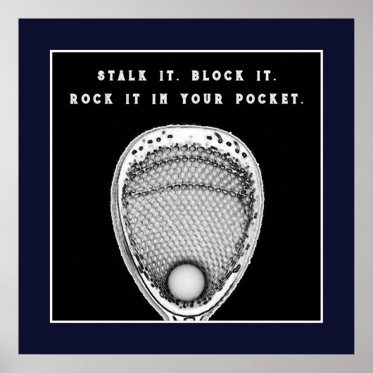 ラクロスゴアリー引用文ポスター ポスター (正面)