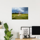 ラクロスゴール鮮やか屋外風景写真 ポスター (ホームオフィス)