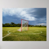 ラクロスゴール フィールド 劇的な嵐の空 ポスター (正面)