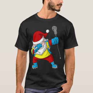 ラクロスサンタクロースLAXクリスマスダビングギフト Tシャツ