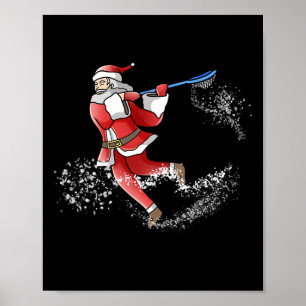 ラクロスサンタクールクリスマスラックススポーツ醜いXマス ポスター