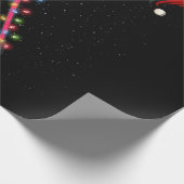 ラクロスサンタハットクリスマスライトスポーツ ラッピングペーパー (角)