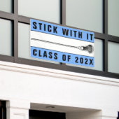 ラクロスシニアナイト 横断幕 (ビルの外側)