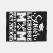 ラクロスシニアマ誇りを持ったムラクロス選手 フリースブランケット (正面(横))