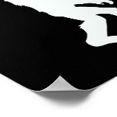 ラクロスシャツヴィンテージラックスビッグフットサスカッチ青年 ポスター (角)