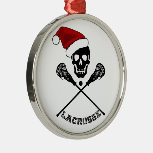 ラクロススティックのクリスマス メタルオーナメント (右)