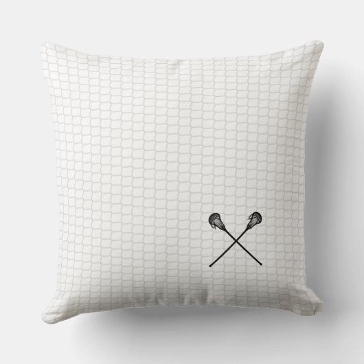 ラクロススティックスポーツチームカラーLAXデコ10代のール クッション (裏面)