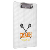 ラクロススティックネットコーチ名チームカラーズスポーツ クリップボード (右)