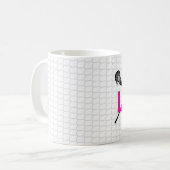 ラクロススティックネットチームの色ラックスMOMスポーツ コーヒーマグカップ (正面左)