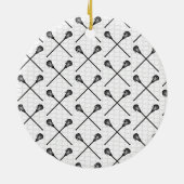 ラクロススティックネット名番号スポーツガールズ セラミックオーナメント (裏面)