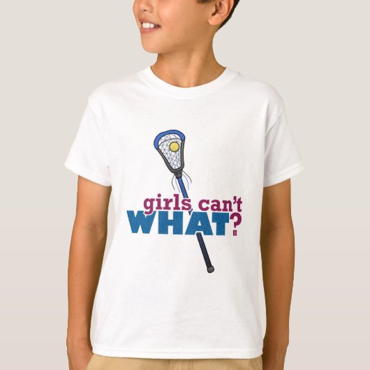 ラクロススティックブルー Tシャツ (正面)