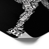 ラクロススティック男子スポーツ&フィットネス11カッコいい月 ポスター (角)