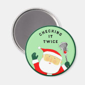 ラクロスストッキングスタッファー マグネット (正面/裏面)