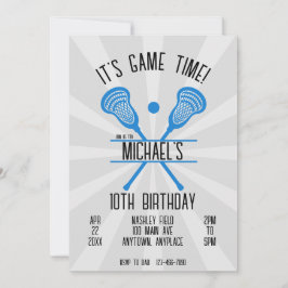 ラクロススポーツの誕生日 招待状