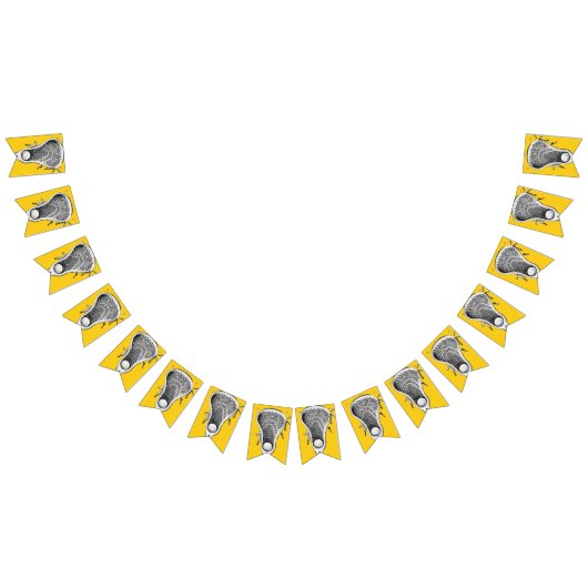 ラクロススポーツイエローバンティングフラグ バンティングフラッグ (全)