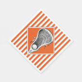 ラクロススポーツオレンジナプキンズ スタンダードランチョンナプキン (角)