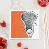 ラクロススポーツオレンジ スタンダードランチョンナプキン (インサイチュ)