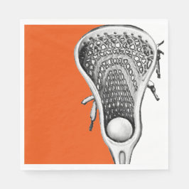 ラクロススポーツオレンジ スタンダードランチョンナプキン