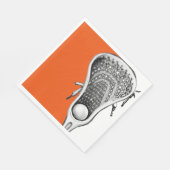 ラクロススポーツオレンジ スタンダードランチョンナプキン (角)