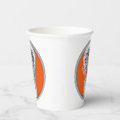 ラクロススポーツオレンジ 紙コップ (右)