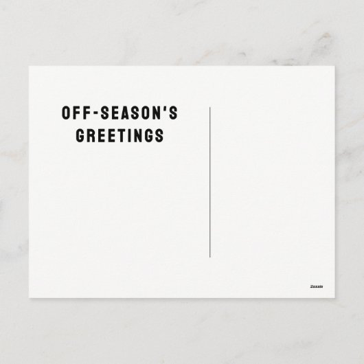 ラクロススポーツクリスマスホリデーポストカード シーズンポストカード (裏面)