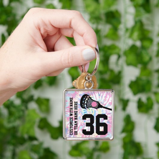 ラクロススポーツジャージー番号チーム名ガーリー キーホルダー (手)