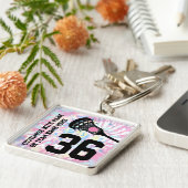 ラクロススポーツジャージー番号チーム名ガーリー キーホルダー (側面)