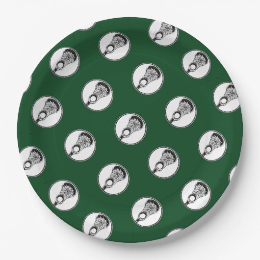 ラクロススポーツパーティー紙プレート ペーパープレート (正面)