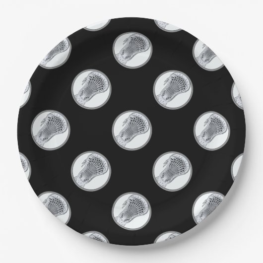 ラクロススポーツパーティー ペーパープレート (正面)