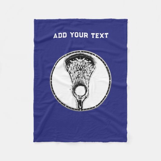 ラクロススポーツブルーフリースブランケット フリースブランケット (正面)