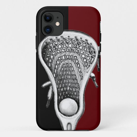 ラクロススポーツマルーンケースメイトiPhoneケース Case-Mate iPhoneケース (裏面)