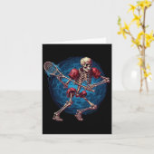 ラクロススポーツラバーハロウィーンラクロス選手Sk カード (黄色い花)