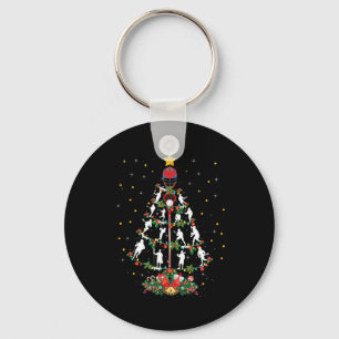 ラクロススポーツ恋人クリスマスサンタハットラクロスChri キーホルダー