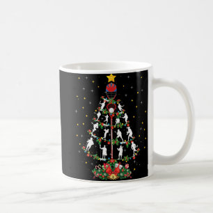 ラクロススポーツ恋人クリスマスサンタハットラクロスChri コーヒーマグカップ